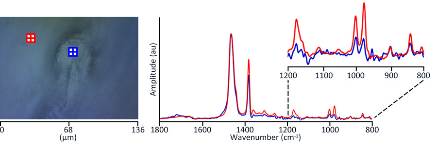 The mIRage can easily identify defects in multilayer films with minimal sample preparation.