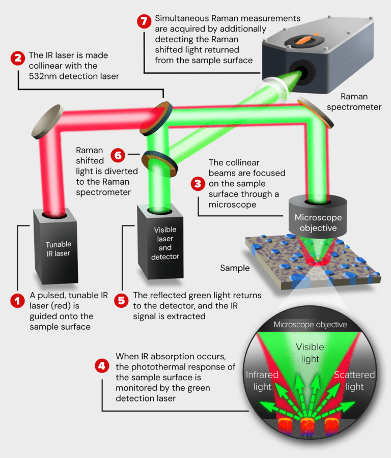 Simultaneous IR and Raman spectroscopy